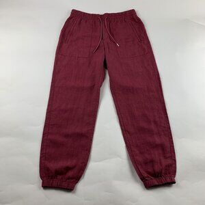 Athleta Wine Linen Cabo Jogger Pant 6
